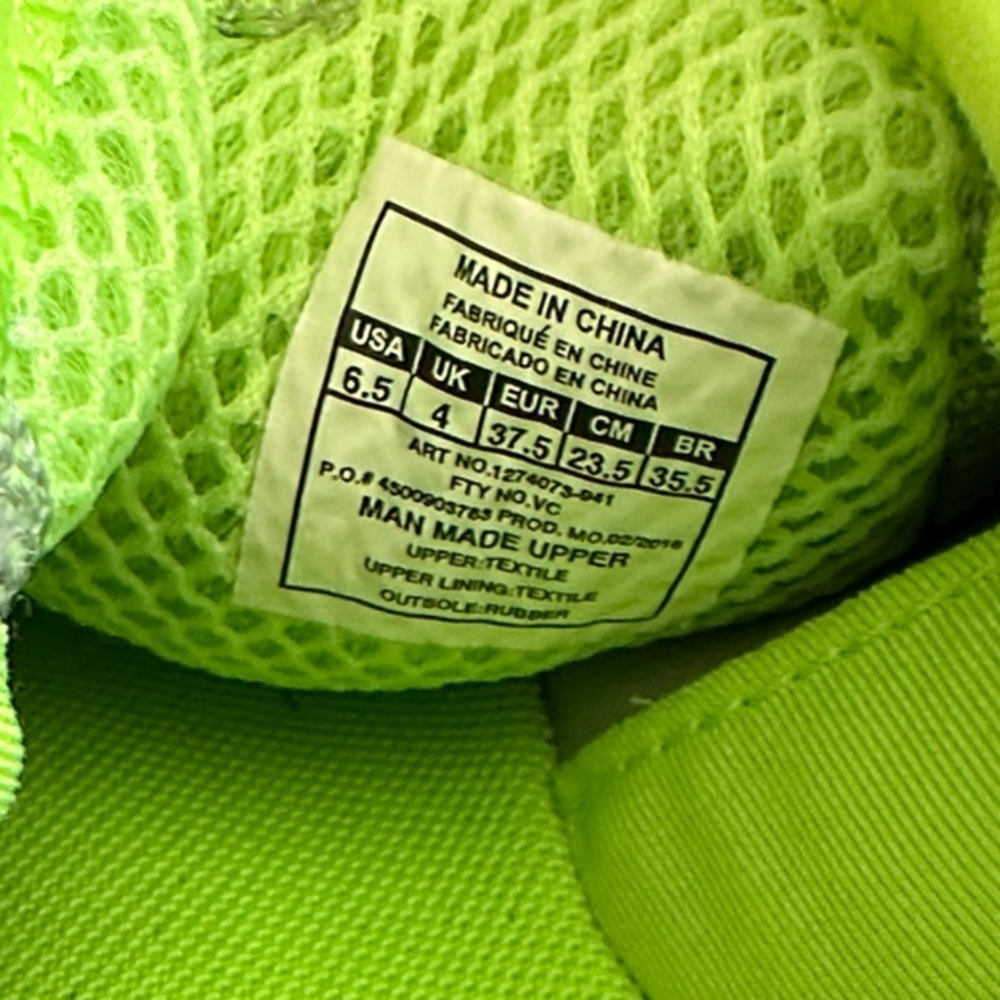 Under Armour Women’s Sneakers - Gray and Neon Green - Picture 7 of 7